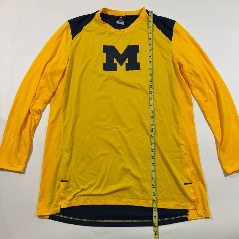 Jordan Michigan Wolverines Long Sleeve Shooting Shirt NCAA